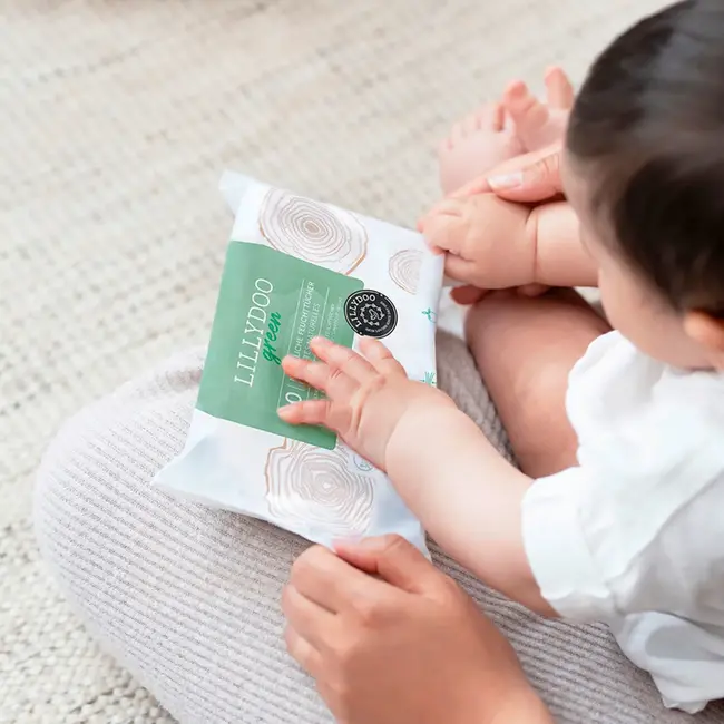 Lillydoo Natte Doekjes Groen (10x60 St.) 600 St