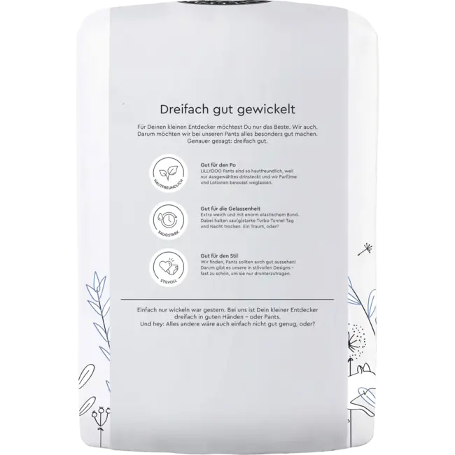 Lillydoo Babybroekje Gr. 7 (17+ Kg) 17 St