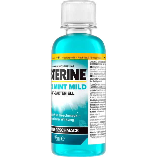 Listerine Mondspoeling Cool Mint Milde Smaak Travelsize 95 ml