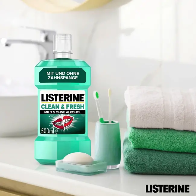 Listerine Mundspülung Clean & Fresh 500 ml
