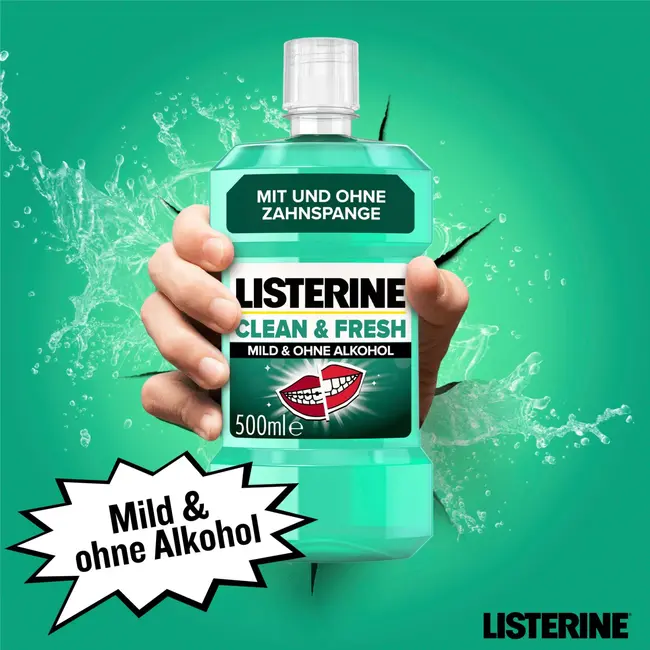 Listerine Mundspülung Clean & Fresh 500 ml