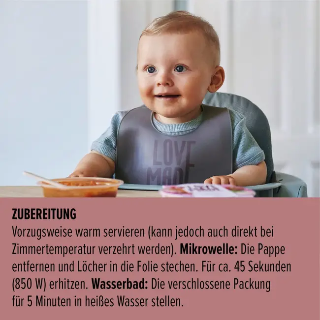 LoveMade Organics Menu Met Aardappelen, Wortelen, Rundvlees, Tijm, Vanaf 8 Maanden 185 g