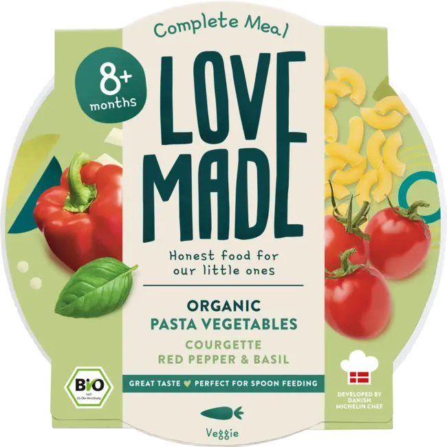 LoveMade Organics Menu Pastagerecht Met Groenten, Vanaf 8 Maanden 185 g