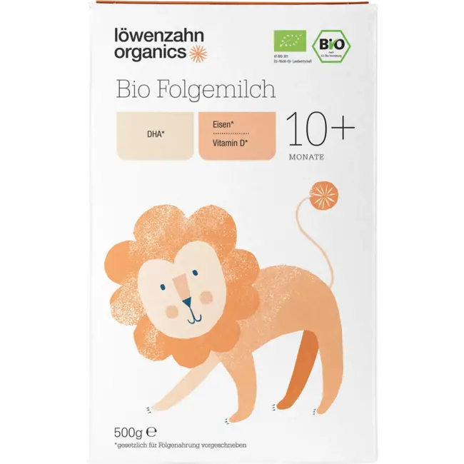 Löwenzahn Organics Vervolgmelk 3 Na De 10e Maand 500 g
