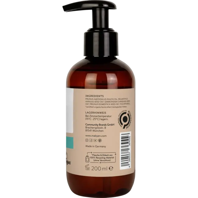 Mabyen Babyolie Amandel Ultra Sensitief 200 ml