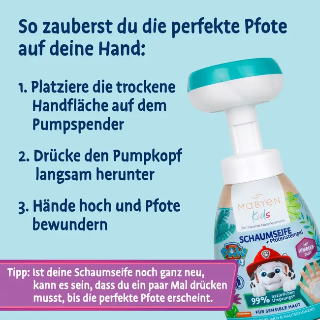 Mabyen Schuimzeep Paw Patrol 180 ml