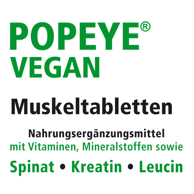 Madaus & Lauscher Popeye Vegan Spiertabletten 60 Stuks 106 g
