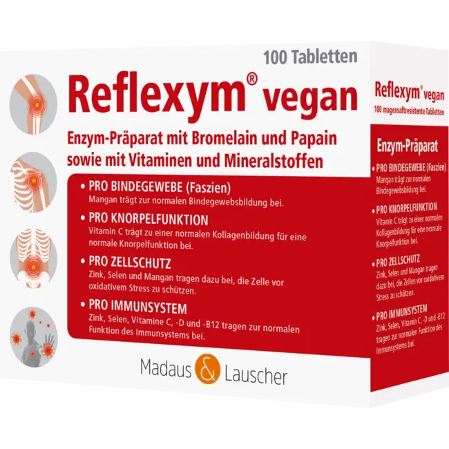 Madaus & Lauscher Reflexym Vegan 100 Tabletten 70 g