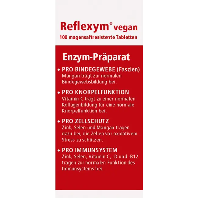 Madaus & Lauscher Reflexym Vegan 100 Tabletten 70 g