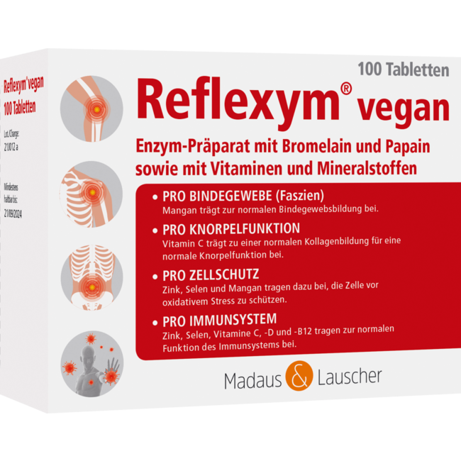 Madaus & Lauscher Reflexym Vegan 100 Tabletten 70 g