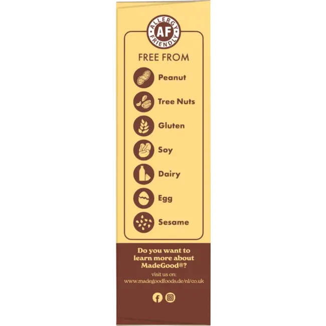 Made Good Mueslirepen, Chocolate Chip, Soft Baked Oat Bars (5 Stuks) 150 g