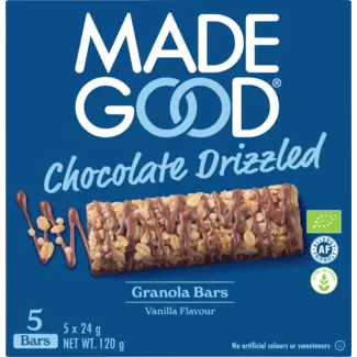 Made Good Made Good Müsliriegel, Chocolate Drizzled, Granola Bars, Vanillesmaak (5 Stück)