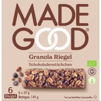 Made Good Made Good Mueslirepen, Stukjes Granola Chocolade (6 Stuks)