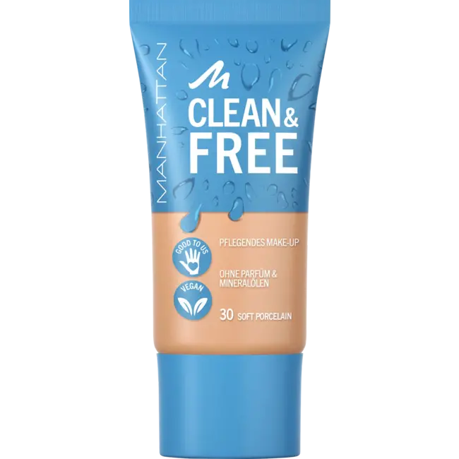 MANHATTAN Cosmetics Foundation Clean & Free Skin Tint Zacht Porselein 30 30 ml