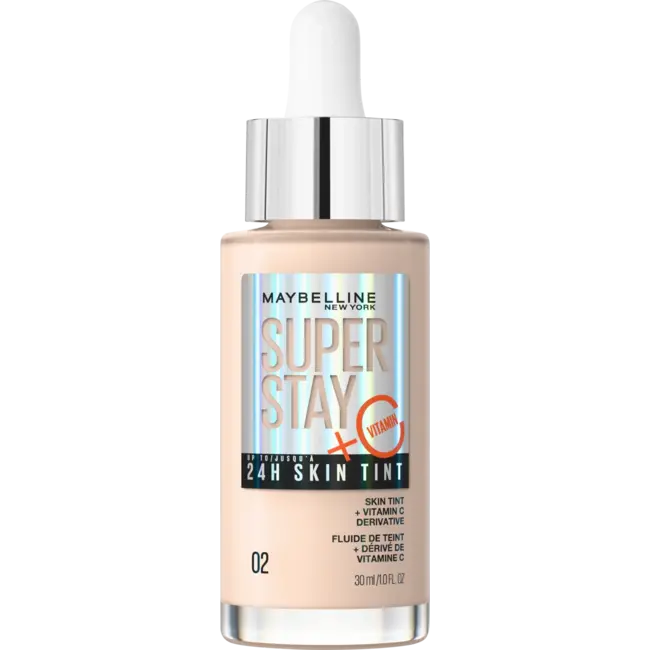Maybelline New York Foundation Super Stay 24H Skin Tint 02 Naked Ivory 30 ml