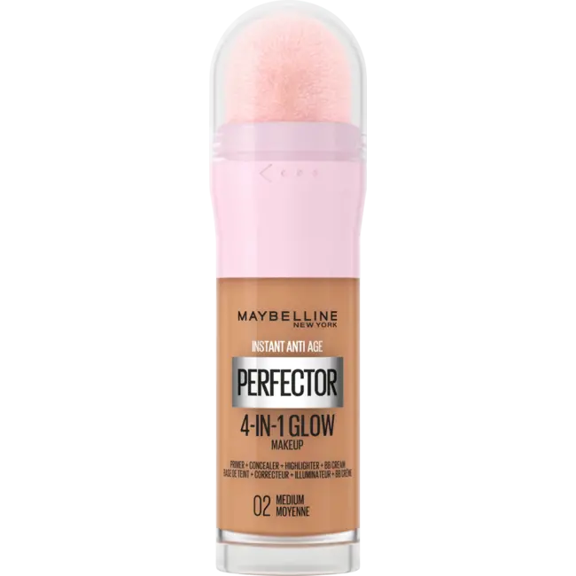 Maybelline New York Foundation Instant Perfector Glow 4in1, 02 Medium 20 ml