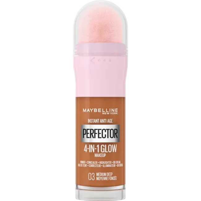 Maybelline New York Foundation Instant Perfector Glow 4in1, 03 Medium-diep 20 ml