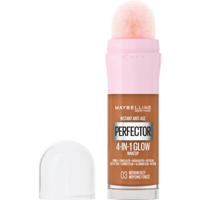 Maybelline New York Foundation Instant Perfector Glow 4in1, 03 Medium-diep 20 ml