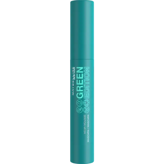 Maybelline New York Mascara Green Edition Mega Mousse 002 Zeer Zwart 9 ml