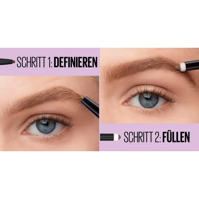 Maybelline New York Wenkbrauwpotlood Express Satin Duo 05 Black Brown 1 St