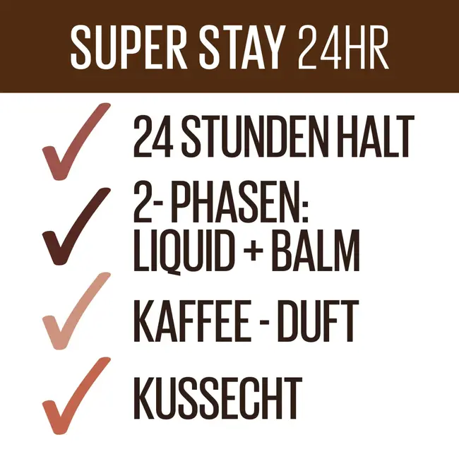 Maybelline New York Lippenstift Super Stay 24h 900 Mocha Moves 5 g
