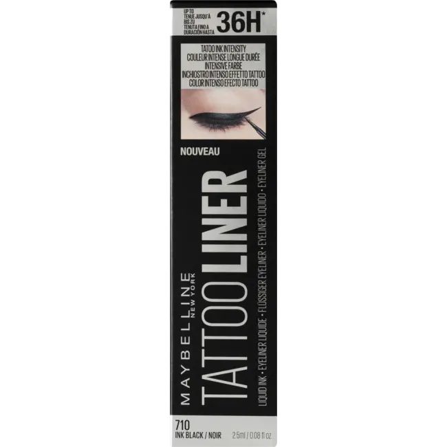Maybelline New York Vloeibare Eyeliner Tattoo Zwart 2.5 g