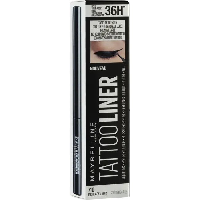 Maybelline New York Vloeibare Eyeliner Tattoo Zwart 2.5 g