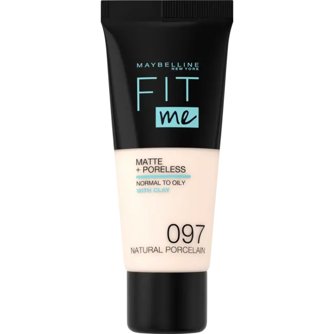 Maybelline New York Foundation Fit Me Mat & Poreless 97 Natuurlijk Porselein 30 ml