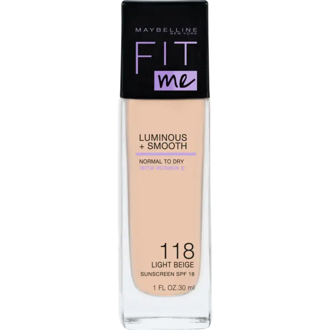 Maybelline New York Foundation Fit Me Liquid, LSF 18, 118 Lichtbeige 30 ml