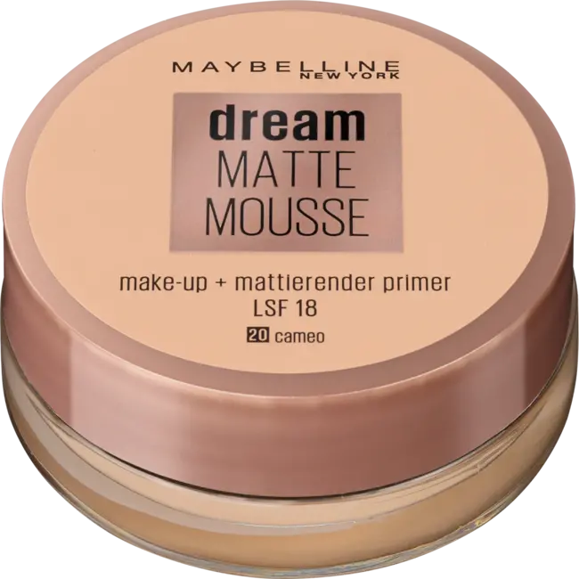 Maybelline New York Primer Dream Matte Mousse, 20 Cameo, LSF 18 18 ml