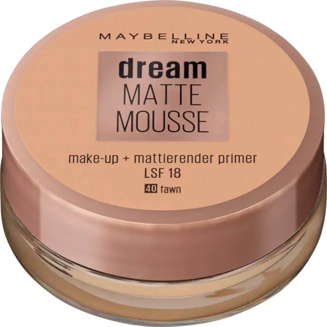 Maybelline New York Primer Dream Matte Mousse, LSF 18, 40 Fawn 18 ml