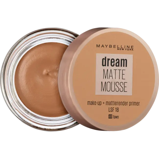 Maybelline New York Primer Dream Matte Mousse, LSF 18, 40 Fawn 18 ml