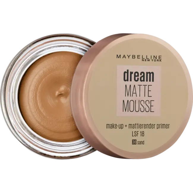 Maybelline New York Primer Dream Matte Mousse, 30 Zand, LSF 18 18 ml