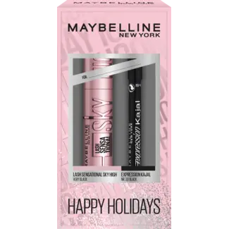 Maybelline New York Maybelline New York Geschenkset Mascara & Kajal Happy Holidays Sensationeel Sky High 2tlg.