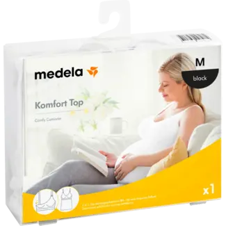 Medela Medela Zwangerschaps- En Borstvoedingstop, Maat M Comfort, Zwart