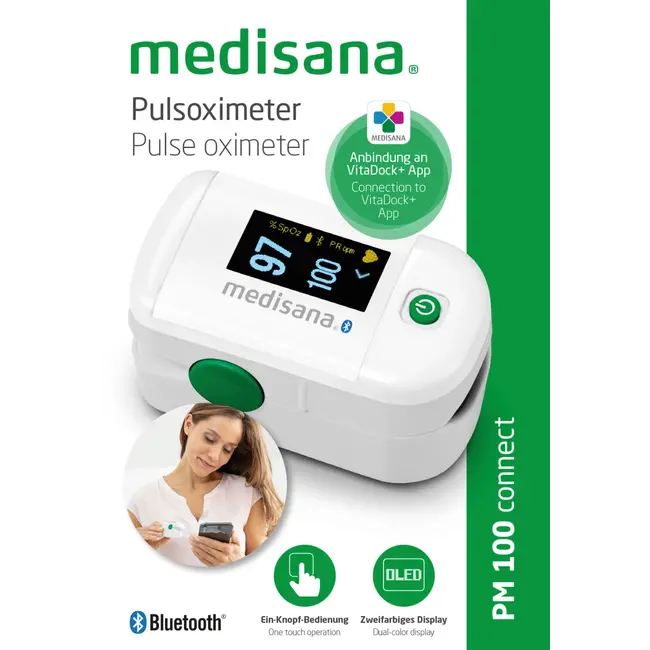 Medisana Pulsoximeter PM 100 Aansluiten 1 St