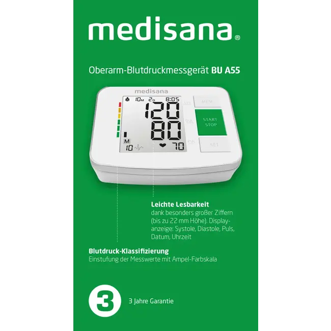Medisana Bloeddrukmeter Bovenarm A55 1 St