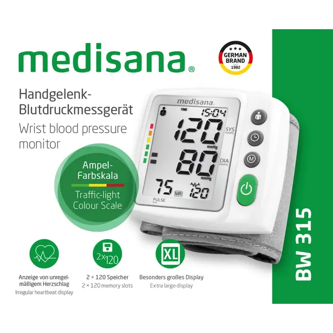 Medisana Polsbloeddrukmeter BW 315 1 St