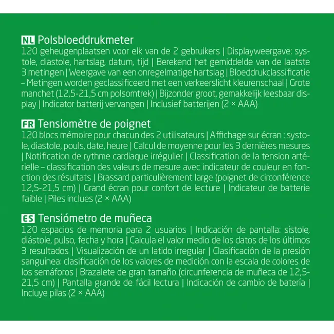 Medisana Polsbloeddrukmeter BW 315 1 St