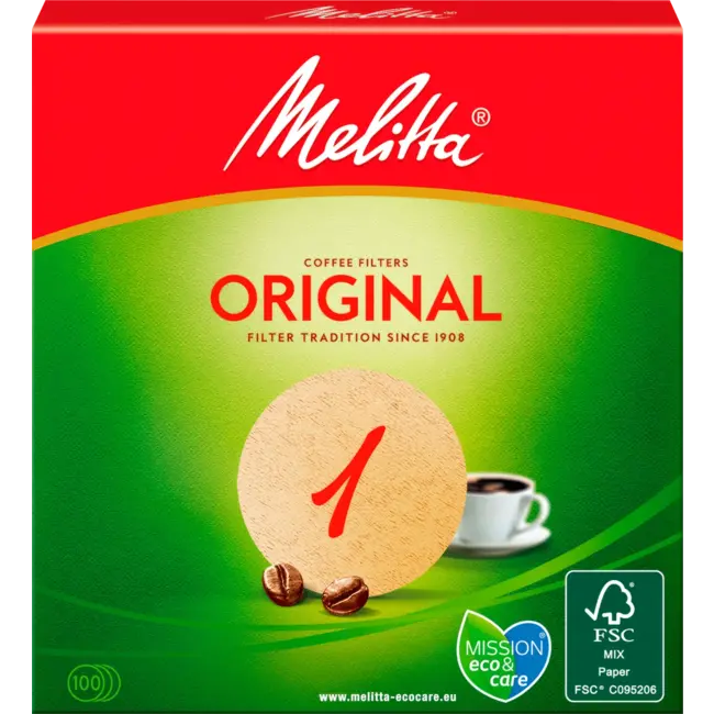 Melitta Kaffee-rundfilter Original 1 Naturbraun 100 St