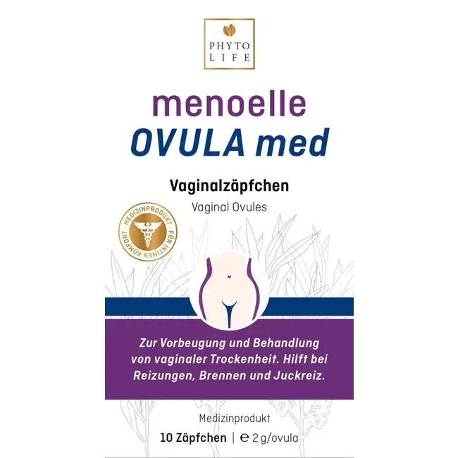 Menoelle Vaginalzäpfchen OVULA Med 10 St. 20 g