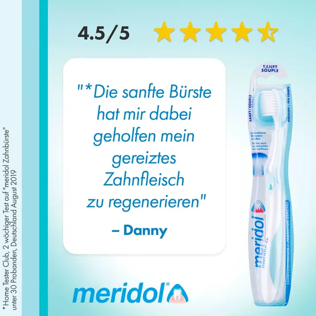 meridol Tandenborstel Tandvleesbescherming Zacht (duoverpakking) 2 St