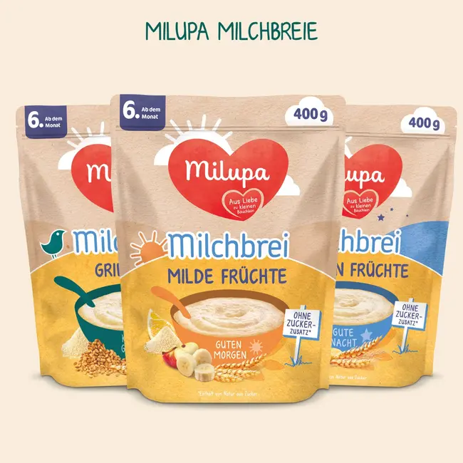 Milupa Melkpap Milde Vruchten Goedemorgen Vanaf De 6e Maand 400 g