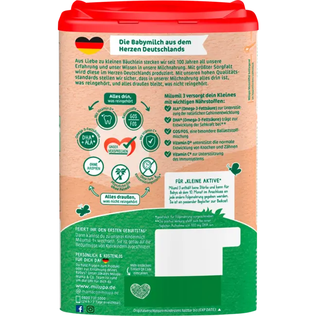 Milupa Vervolgmelk 3 Milumil Vanaf De 10e Maand 800 g