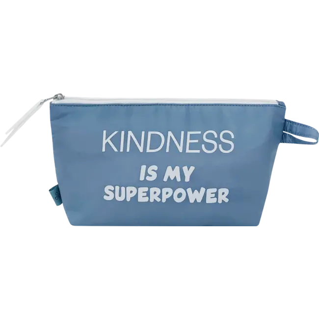 Miomojo Kosmetiktasche Blau "vriendelijkheid Is Mijn Superkracht" 1 St