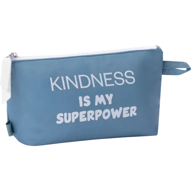 Miomojo Kosmetiktasche Blau "vriendelijkheid Is Mijn Superkracht" 1 St