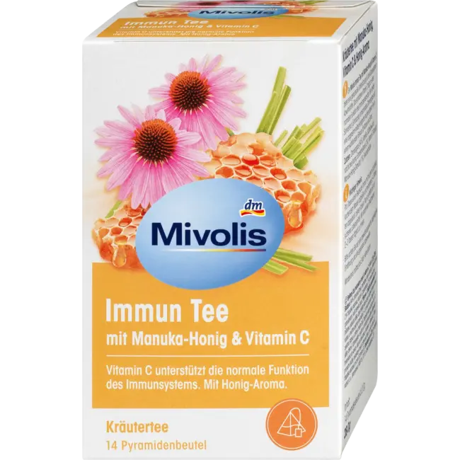 Mivolis Kruidenthee Immuun Thee Met Vitamine C En Manuka Honing (14 Zakjes) 28 g