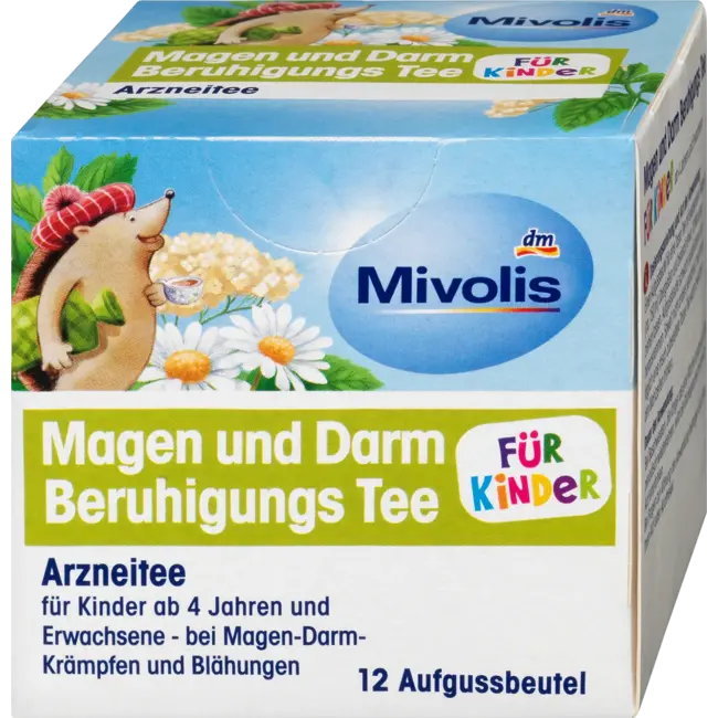 Mivolis Medicinale Thee, Maag En Darmen Kalmerende Thee Voor Kinderen (12 Zakjes) 18 g