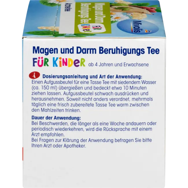 Mivolis Medicinale Thee, Maag En Darmen Kalmerende Thee Voor Kinderen (12 Zakjes) 18 g