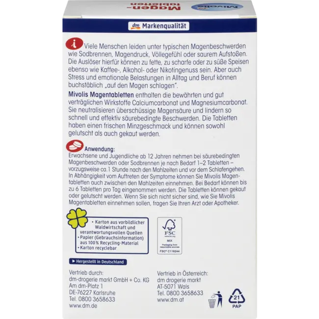 Mivolis Magentabletten 60 St